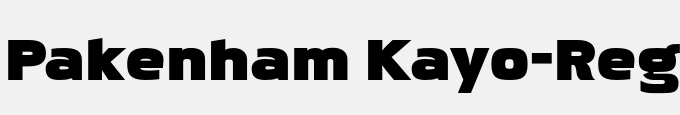 Pakenham Kayo-Regular