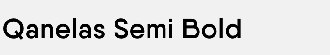 Qanelas Semi Bold