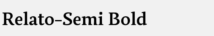 Relato-Semi Bold