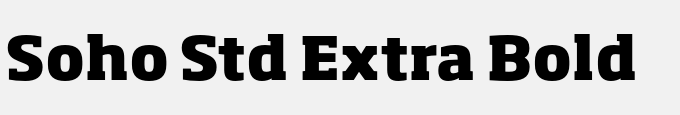 Soho Std Extra Bold