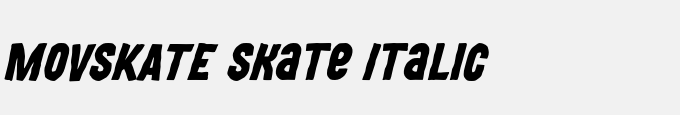 MOVSKATE Skate Italic