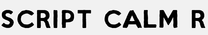 Script Calm Regular