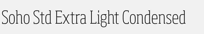 Soho Std Extra Light Condensed
