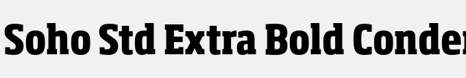 Soho Std Extra Bold Condensed