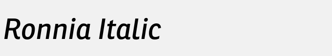 Ronnia Italic