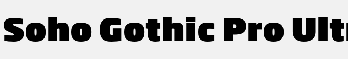 Soho Gothic Pro Ultra