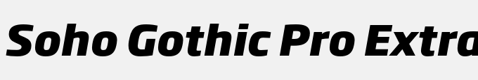 Soho Gothic Pro Extra Bold It