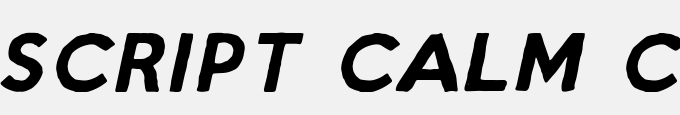 Script Calm Cursive