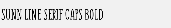 SUNN Line Serif Caps Bold