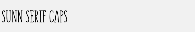 SUNN Serif Caps