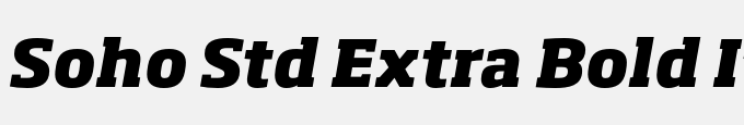 Soho Std Extra Bold Italic