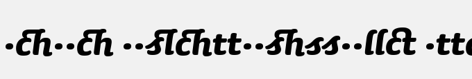 Sauna Ligatures-Bold Italic Swash