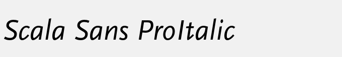 Scala Sans Pro-Italic