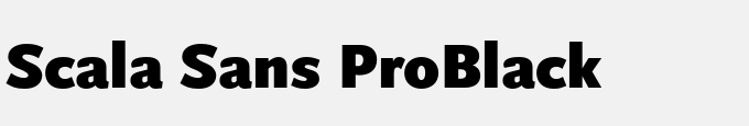 Scala Sans Pro-Black