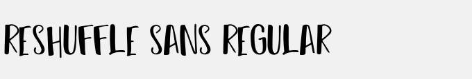 Reshuffle Sans Regular