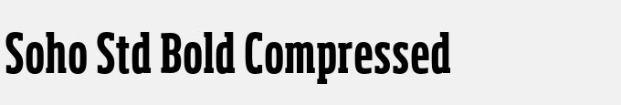 Soho Std Bold Compressed