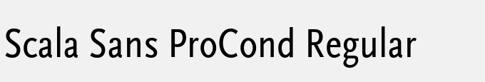 Scala Sans Pro-Cond Regular