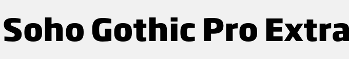 Soho Gothic Pro Extra Bold