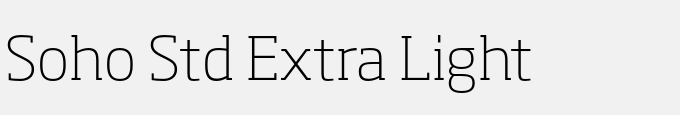 Soho Std Extra Light