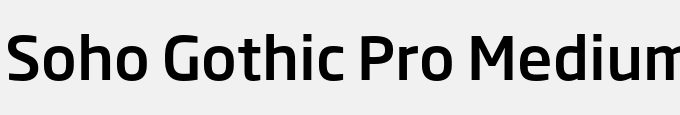 Soho Gothic Pro Medium