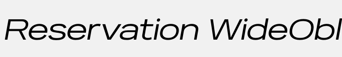 Reservation Wide-Oblique