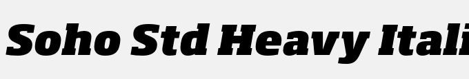Soho Std Heavy Italic