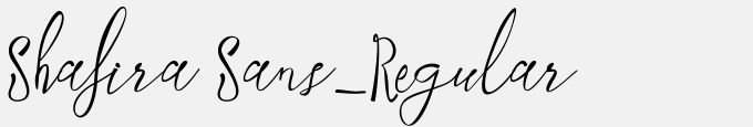 Shafira Sans_Regular