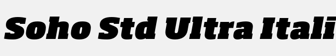Soho Std Ultra Italic