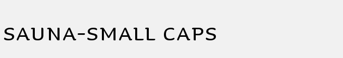Sauna-Small Caps