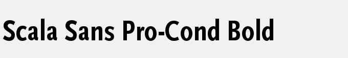 Scala Sans Pro-Cond Bold