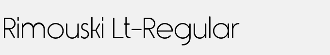 Rimouski Lt-Regular