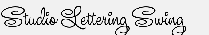 Studio Lettering Swing