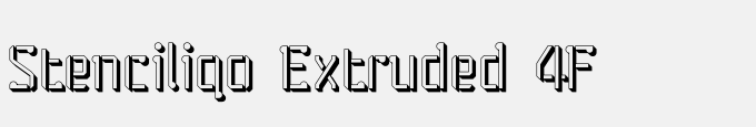 Stenciliqo Extruded 4F