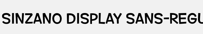Sinzano Display Sans-Regular