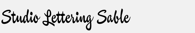 Studio Lettering Sable