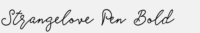 Strangelove Pen Bold