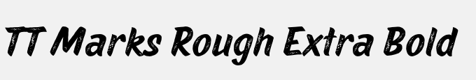 TT Marks Rough Extra Bold