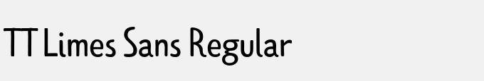 TT Limes Sans Regular