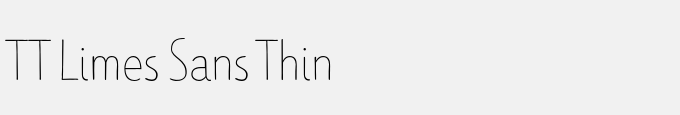 TT Limes Sans Thin