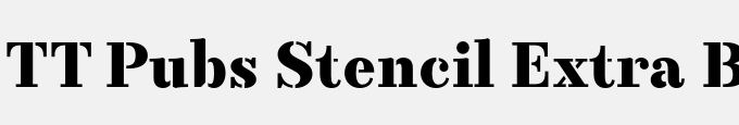 TT Pubs Stencil Extra Bold