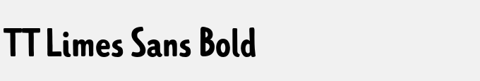 TT Limes Sans Bold