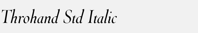 Throhand Std Italic