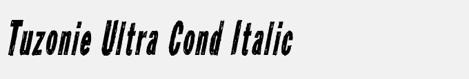 Tuzonie Ultra Cond Italic