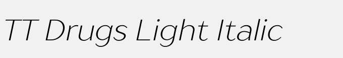 TT Drugs Light Italic
