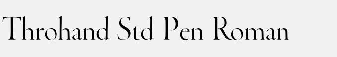 Throhand Std Pen Roman
