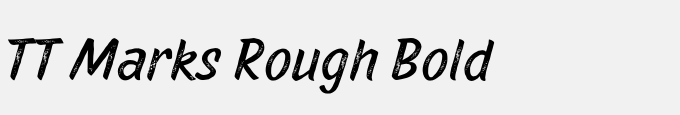 TT Marks Rough Bold