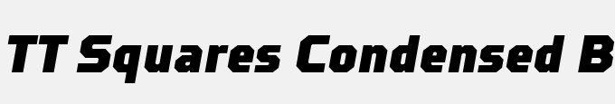 TT Squares Condensed Black Italic