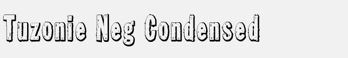 Tuzonie Neg Condensed
