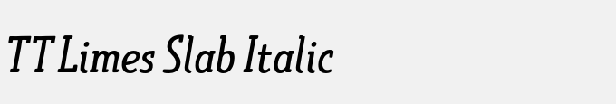 TT Limes Slab Italic