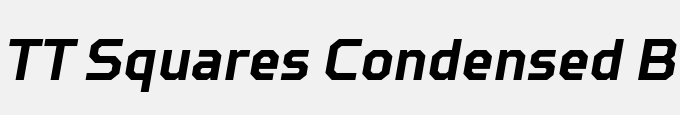 TT Squares Condensed Bold Italic